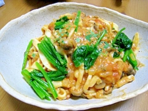 POKKA海老のビスクでクリームパスタ